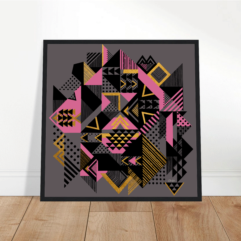 Chromati 2021 geometric fine art Giclée print - Framed - Choi Cheung
