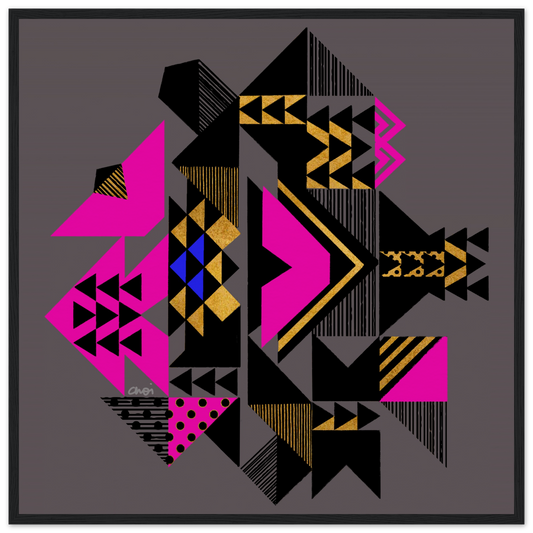 Kaladri in Fushia 2022. Fine art giclée print - Framed - Choi Cheung