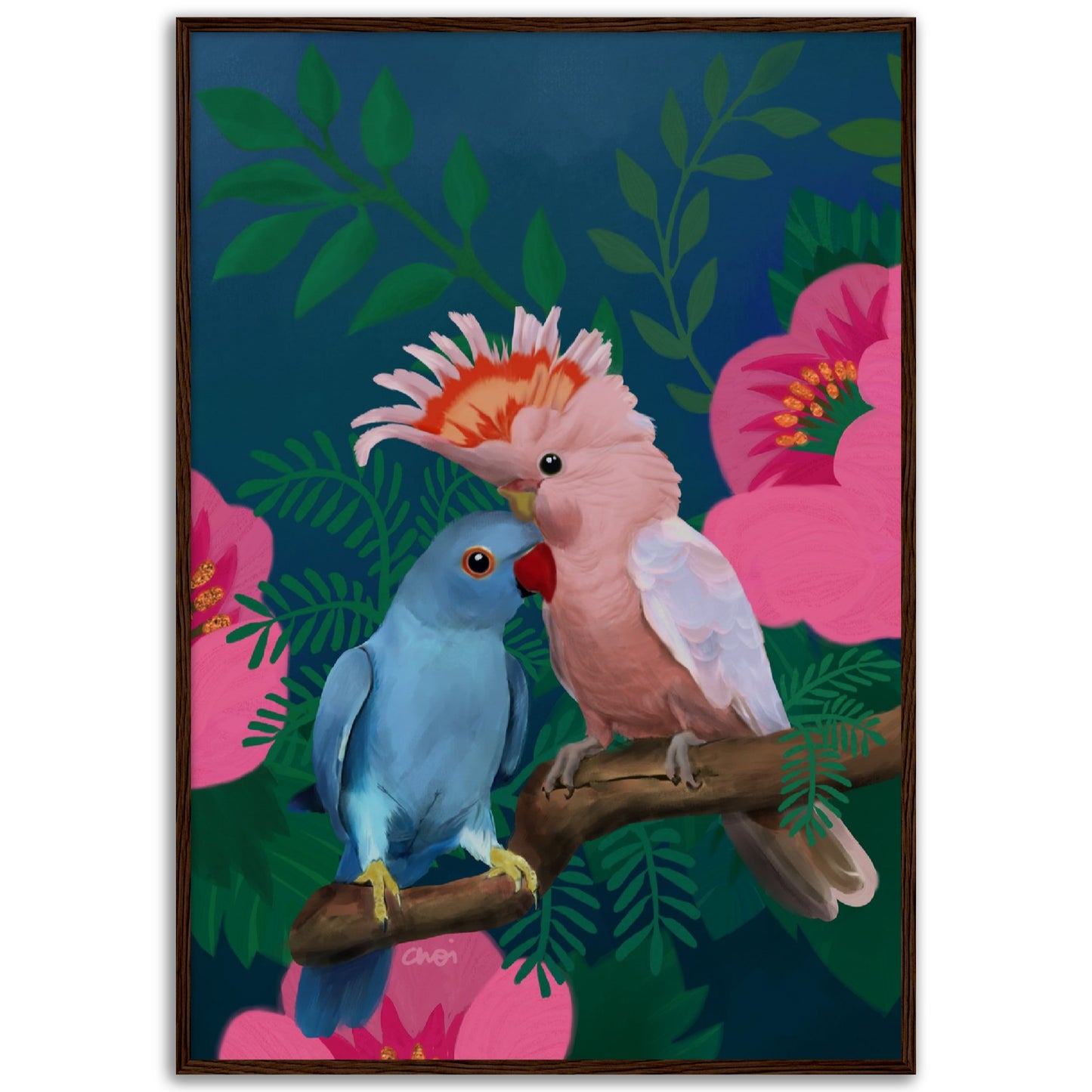 Paradise in Blue 2023 Fine art Giclée print - Framed - Choi Cheung