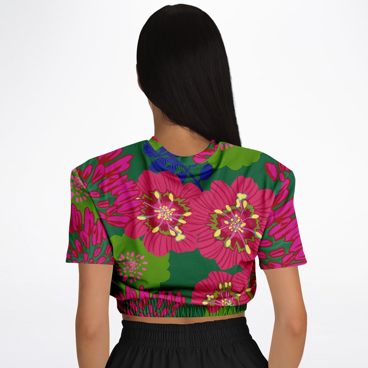 Folk Floral crop top - Choi Cheung