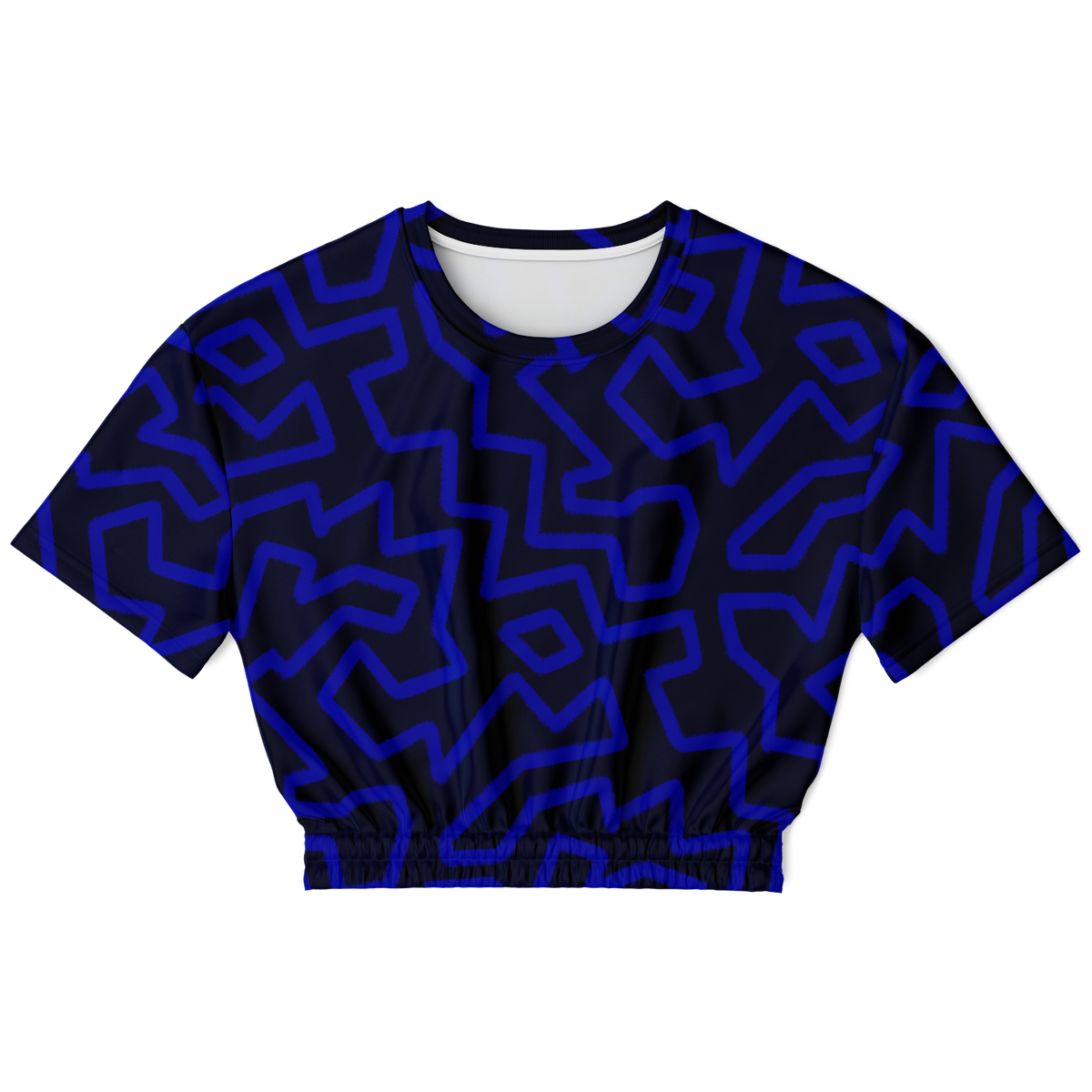 electric boogie Athletic Cropped Short Sleeve Sweatshirt - AOP - Choi Cheung