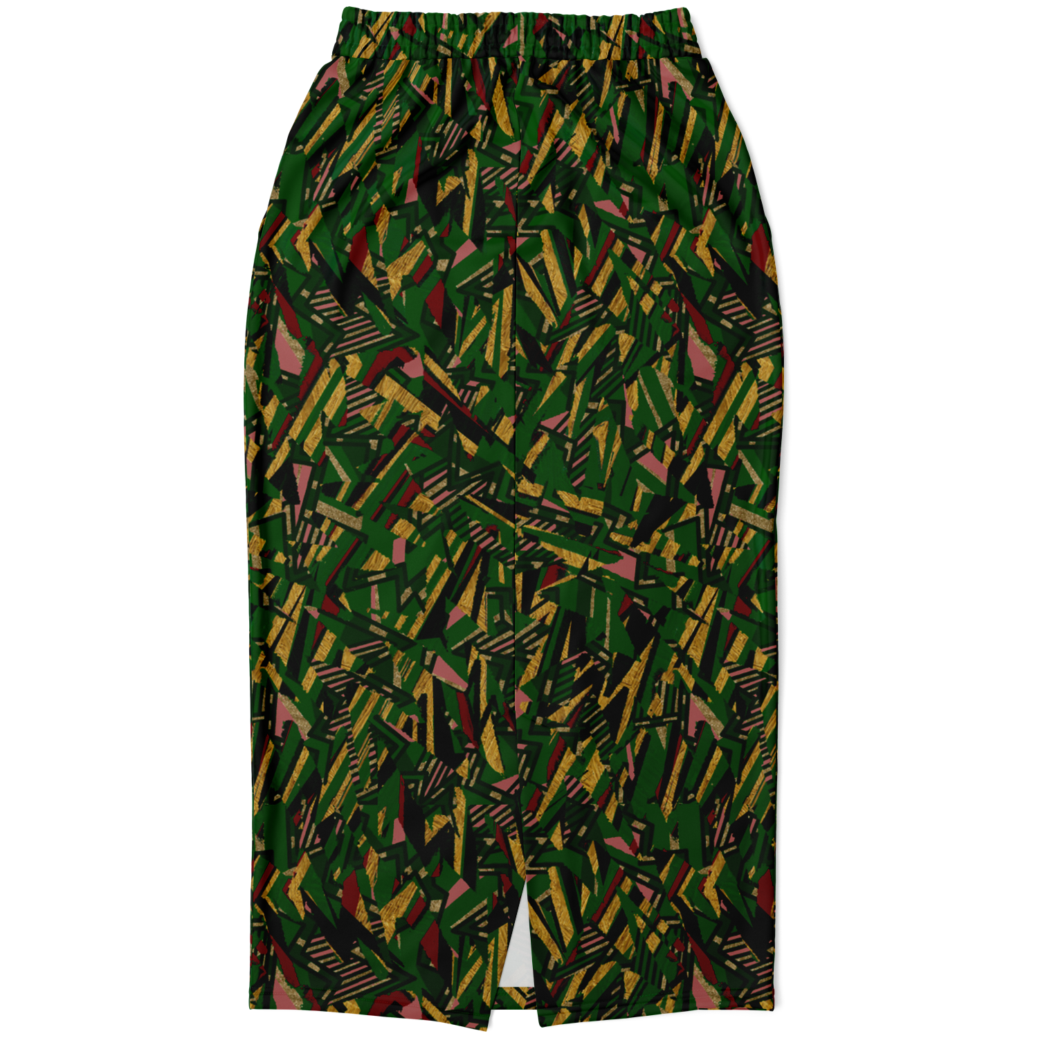 HV shape explosion remix chaos gr +tribal blast  100 Athletic Long Pocket Skirt - AOP - Choi Cheung