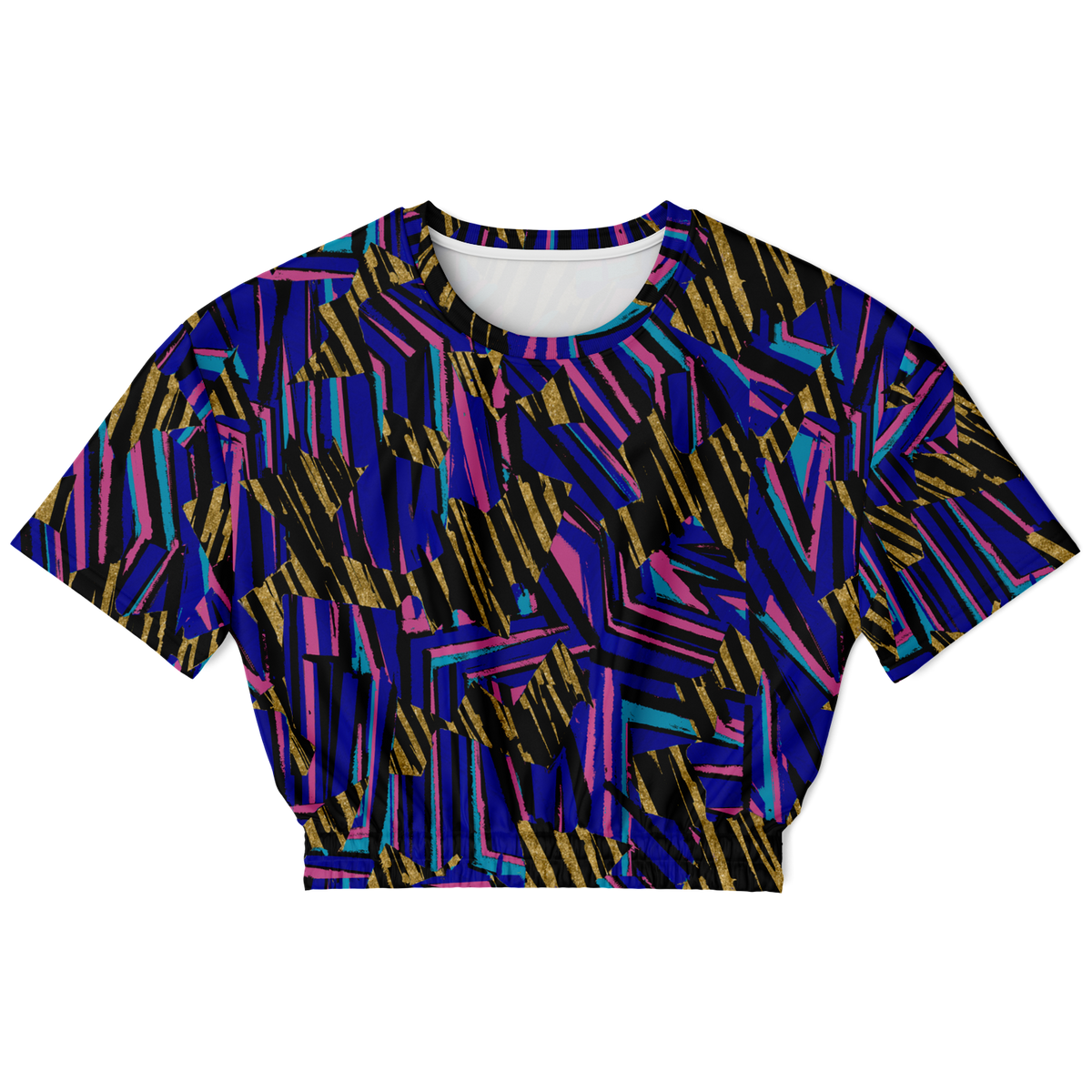 HVJ003 CHAOS REMIX 75 Athletic Cropped Short Sleeve Sweatshirt - AOP - Choi Cheung