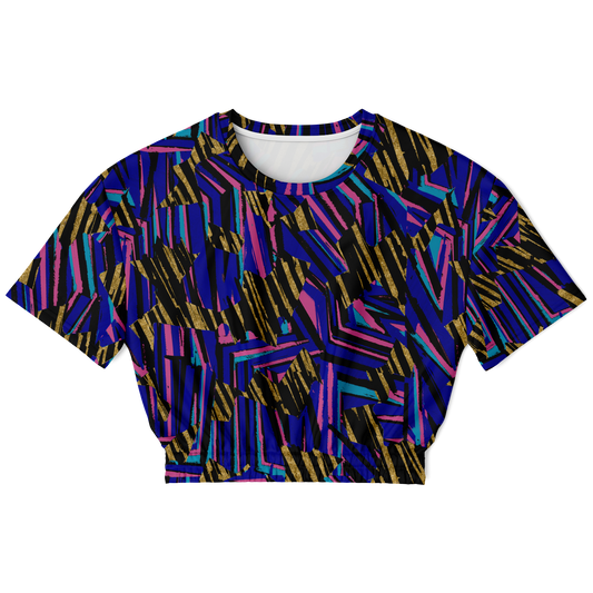HVJ003 CHAOS REMIX 75 Athletic Cropped Short Sleeve Sweatshirt - AOP - Choi Cheung