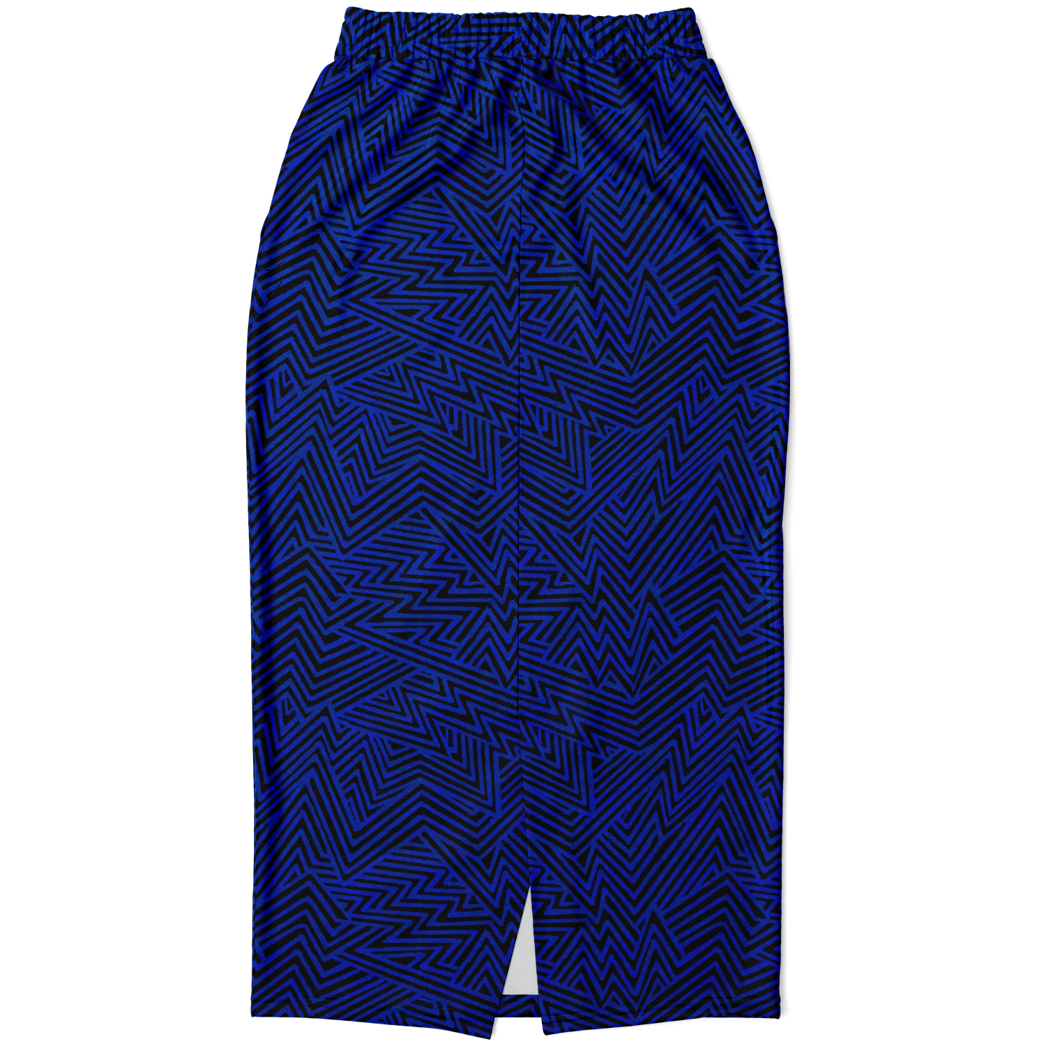 Lightning V2 BLK blue  50 Athletic Long Pocket Skirt - AOP - Choi Cheung