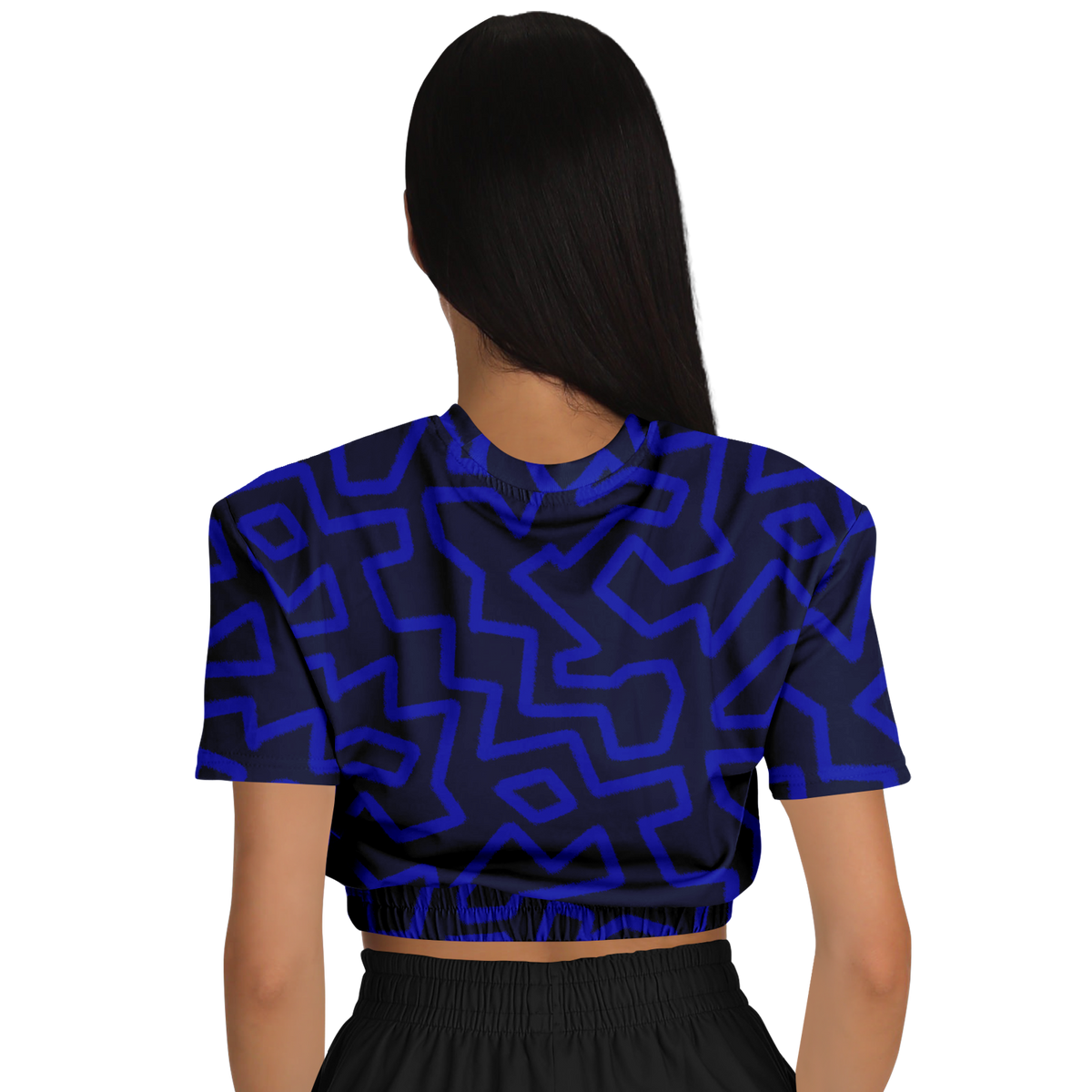 electric boogie Athletic Cropped Short Sleeve Sweatshirt - AOP - Choi Cheung