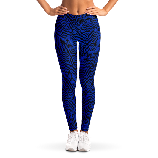 Lightning V2 BLK blue 50 Leggings - AOP - Choi Cheung