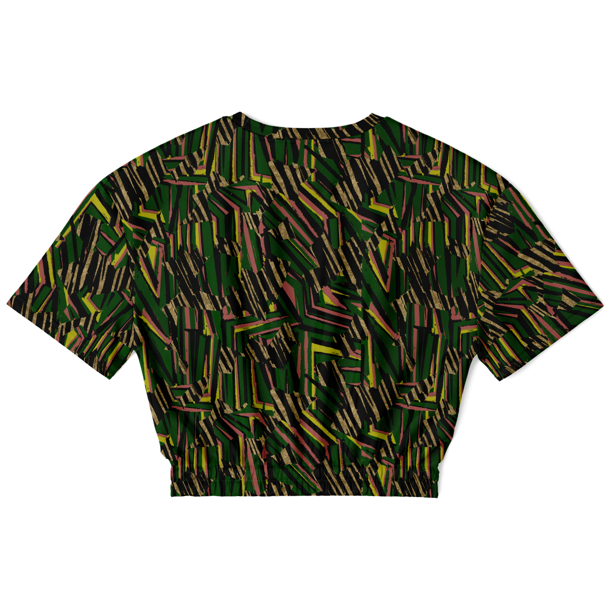 HVJ003 CHAOS REMIX G 50  Athletic Cropped Short Sleeve Sweatshirt - AOP - Choi Cheung