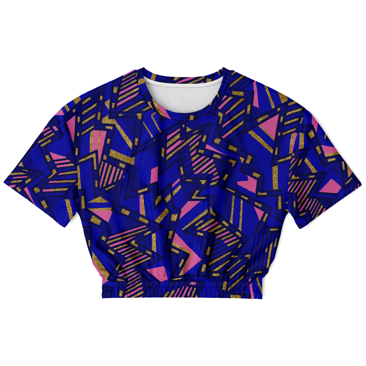 HV Blast 75 Athletic Cropped Short Sleeve Sweatshirt - AOP - Choi Cheung