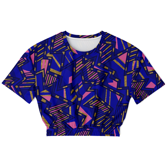 HV Blast 75 Athletic Cropped Short Sleeve Sweatshirt - AOP - Choi Cheung