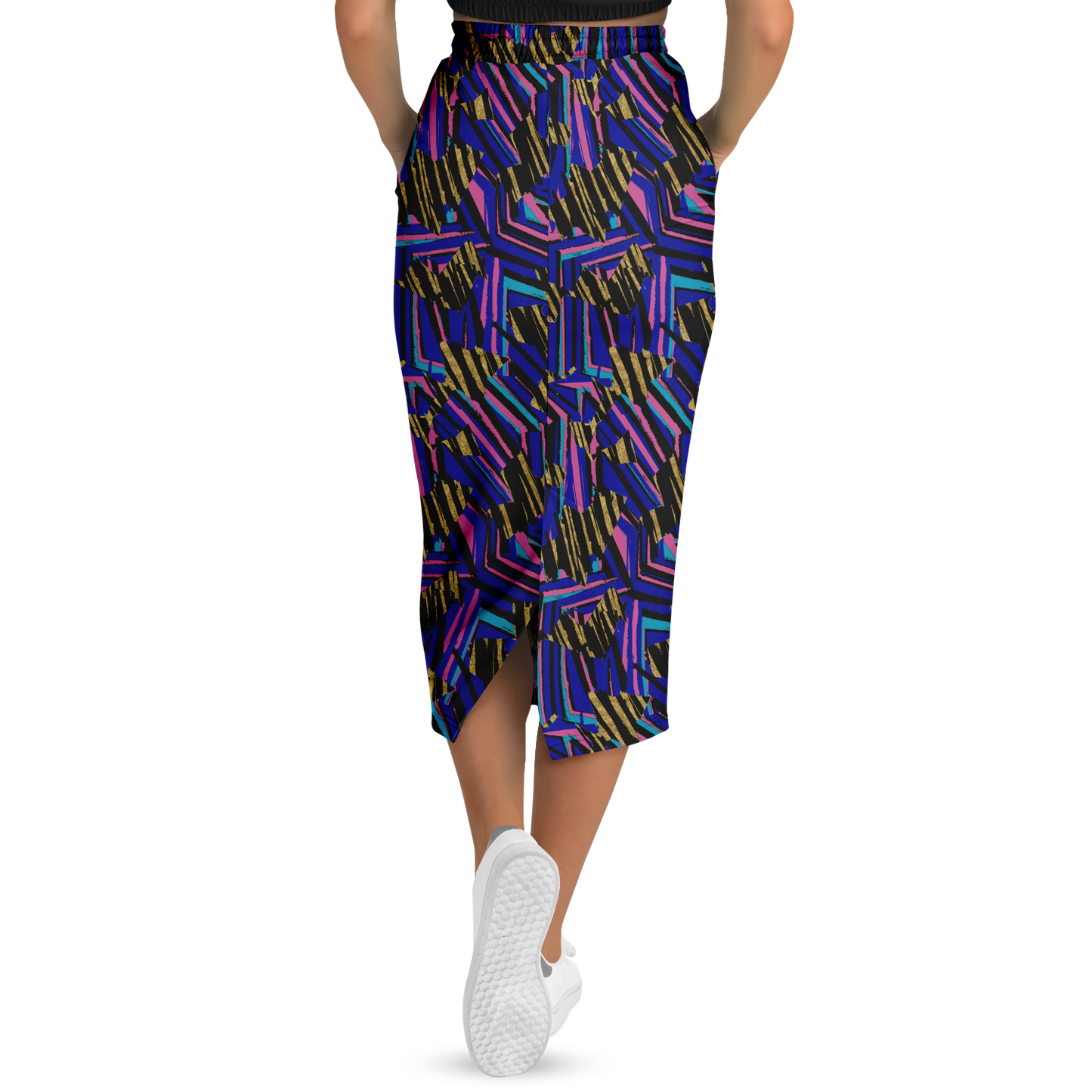 HVJ003 CHAOS REMIX 75 Athletic Long Pocket Skirt - AOP - Choi Cheung