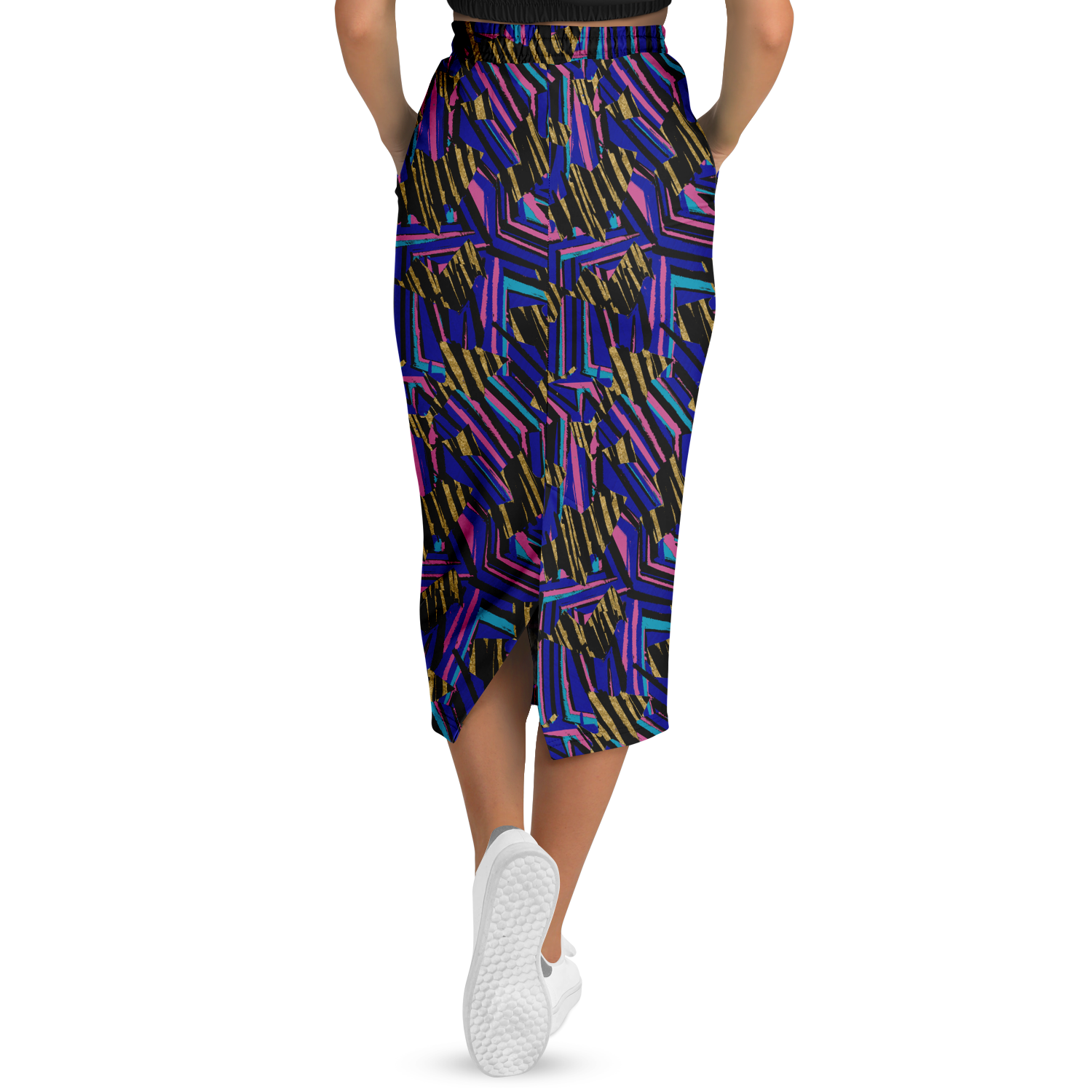 HVJ003 CHAOS REMIX 75 Athletic Long Pocket Skirt - AOP - Choi Cheung