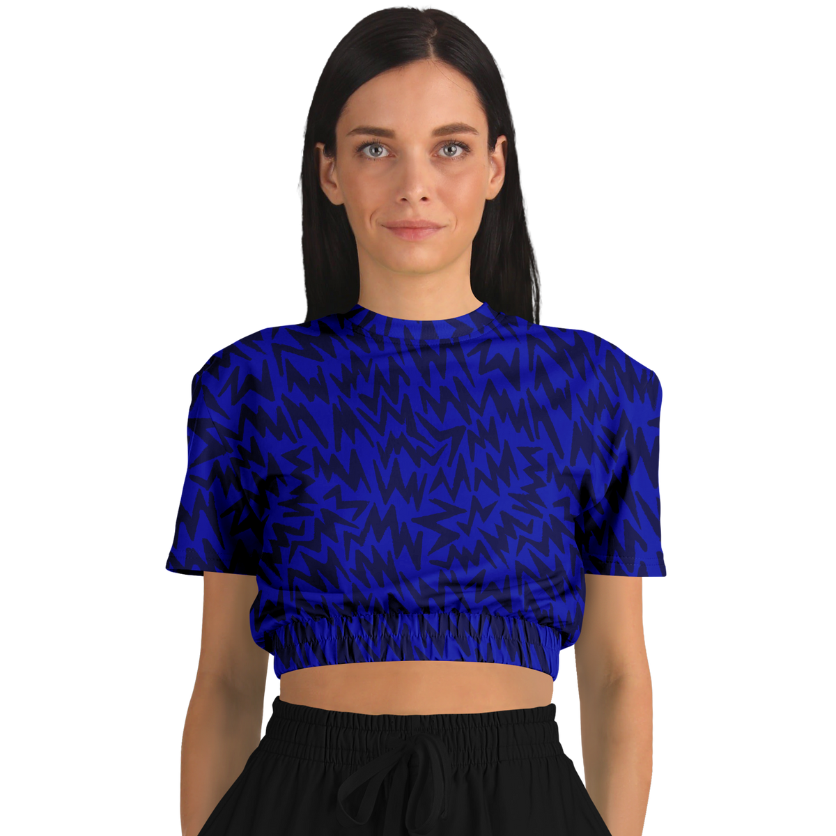 HV shape explosion Athletic Cropped Short Sleeve Sweatshirt - AOP - Choi Cheung