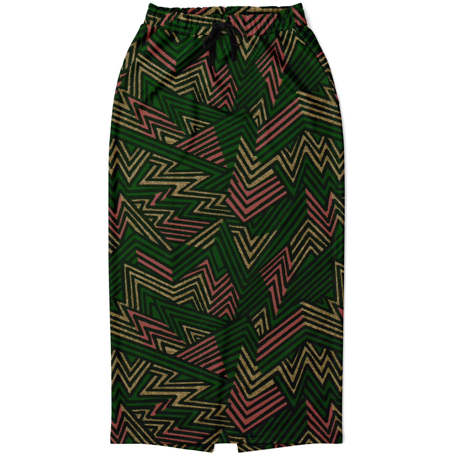 bolt GREEN CORAL Athletic Long Pocket Skirt - AOP - Choi Cheung