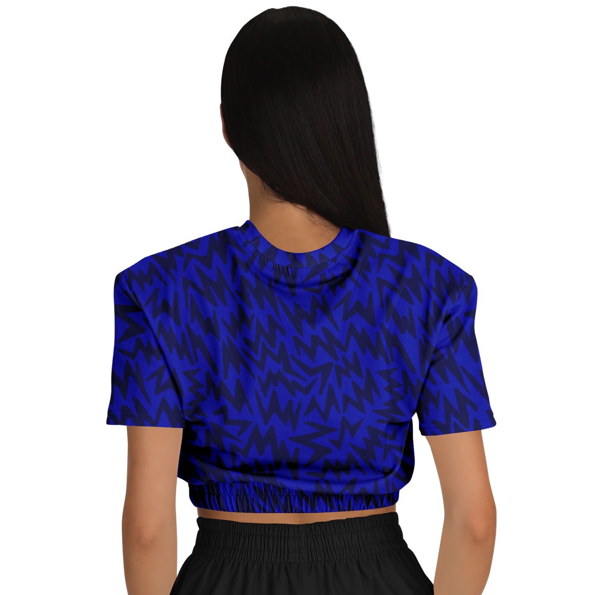 HV shape explosion Athletic Cropped Short Sleeve Sweatshirt - AOP - Choi Cheung