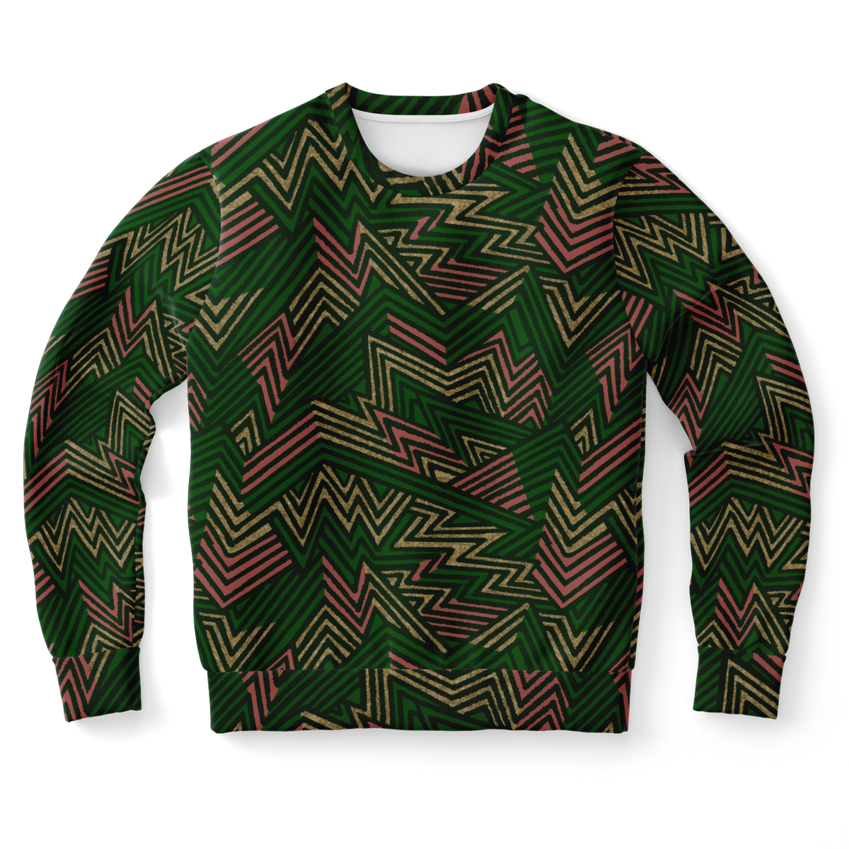 bolt GREEN CORAL cut  Fashion Sweatshirt - AOP - Choi Cheung