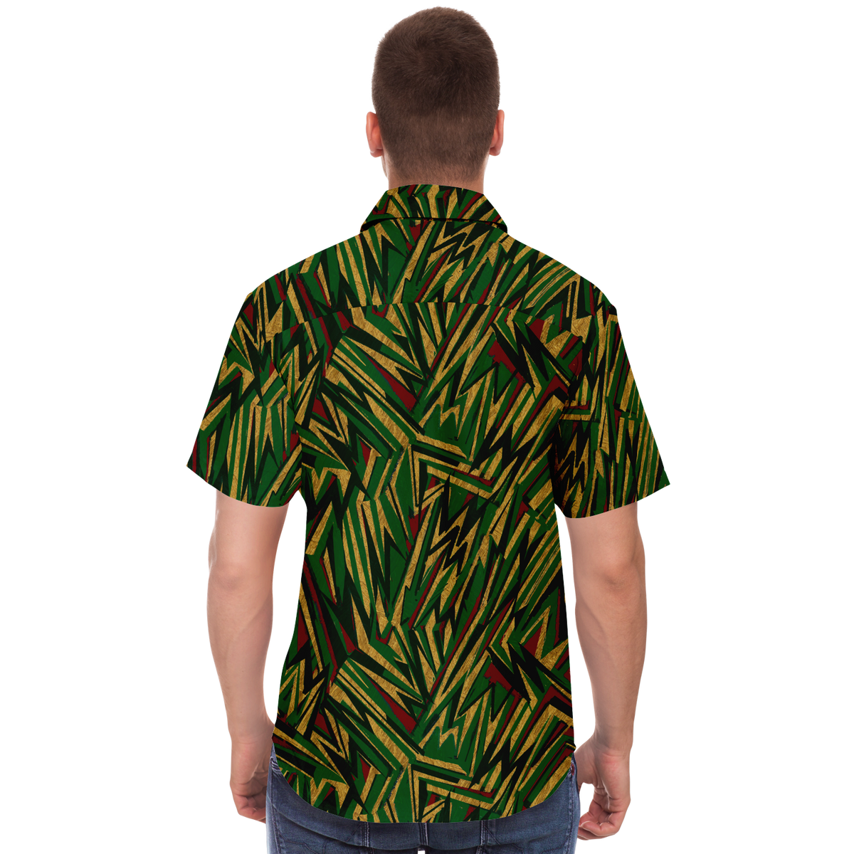 HV chaos GR Short Sleeve Button Down Shirt - AOP - Choi Cheung