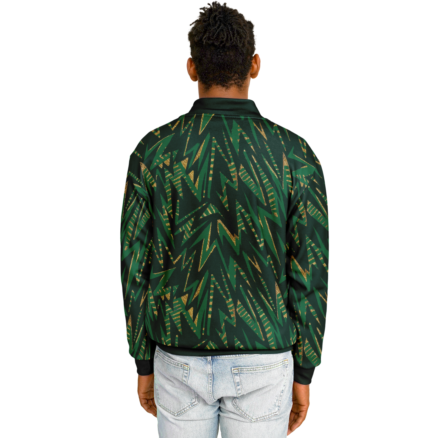 hv zig green Baseball Jacket - AOP
