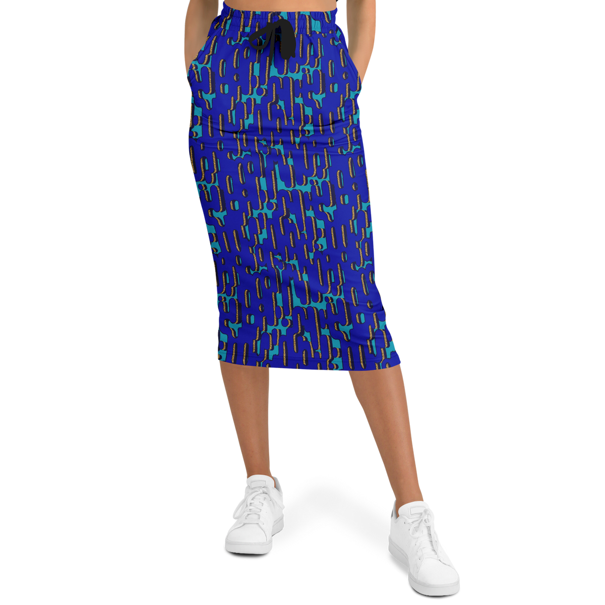 camo B Athletic Long Pocket Skirt - AOP - Choi Cheung