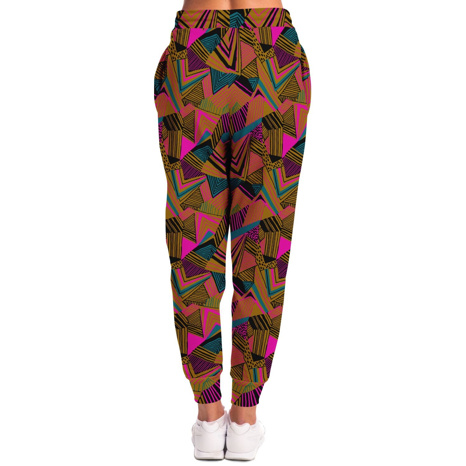 Geometric print fashion Jogger - Mustard - Choi Cheung