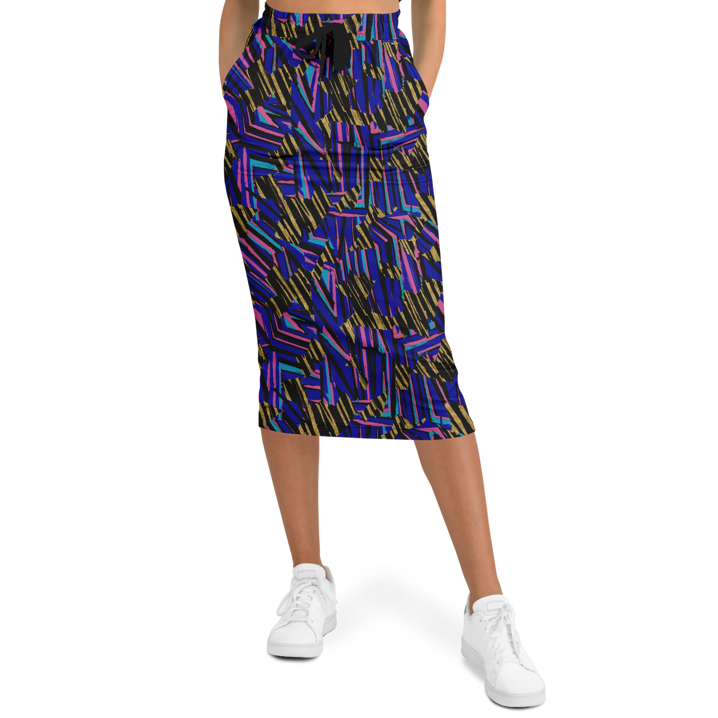 HVJ003 CHAOS REMIX 75 Athletic Long Pocket Skirt - AOP - Choi Cheung