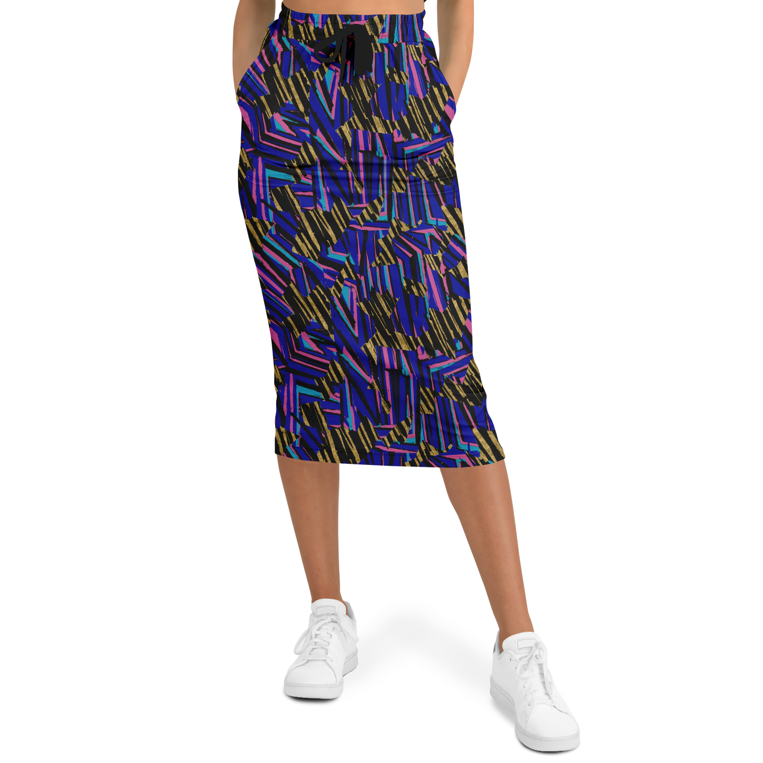 HVJ003 CHAOS REMIX 75 Athletic Long Pocket Skirt - AOP - Choi Cheung