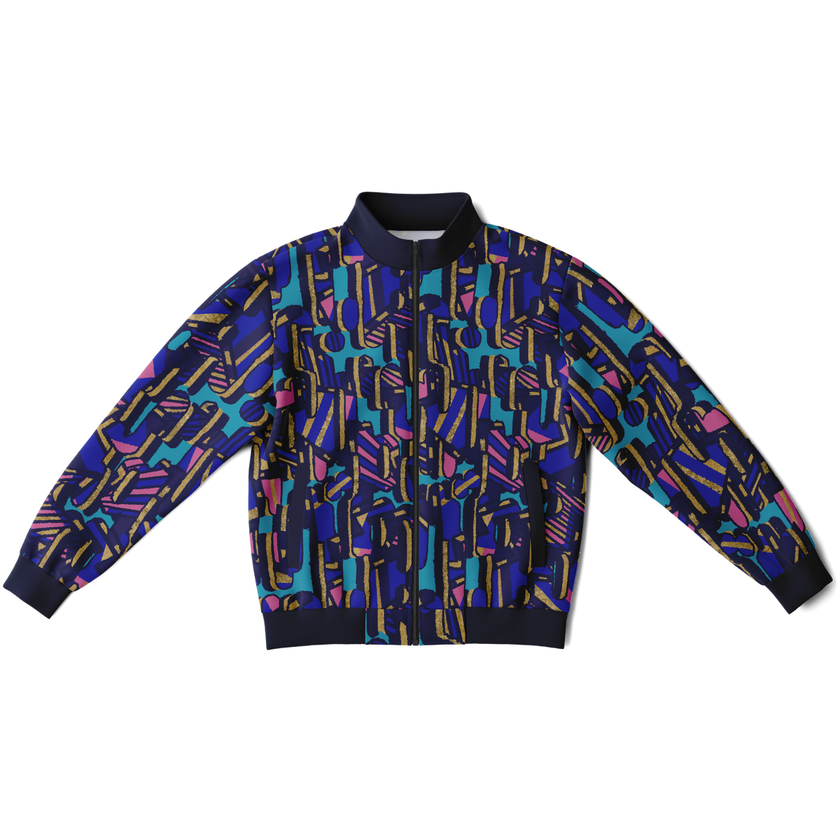 Camo blobby remix Track Jacket - Choi Cheung