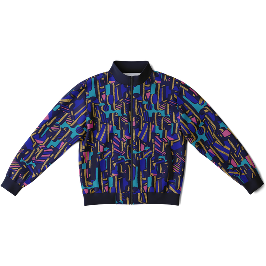 Camo blobby remix Track Jacket - Choi Cheung