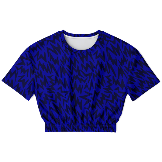 HV shape explosion Athletic Cropped Short Sleeve Sweatshirt - AOP - Choi Cheung