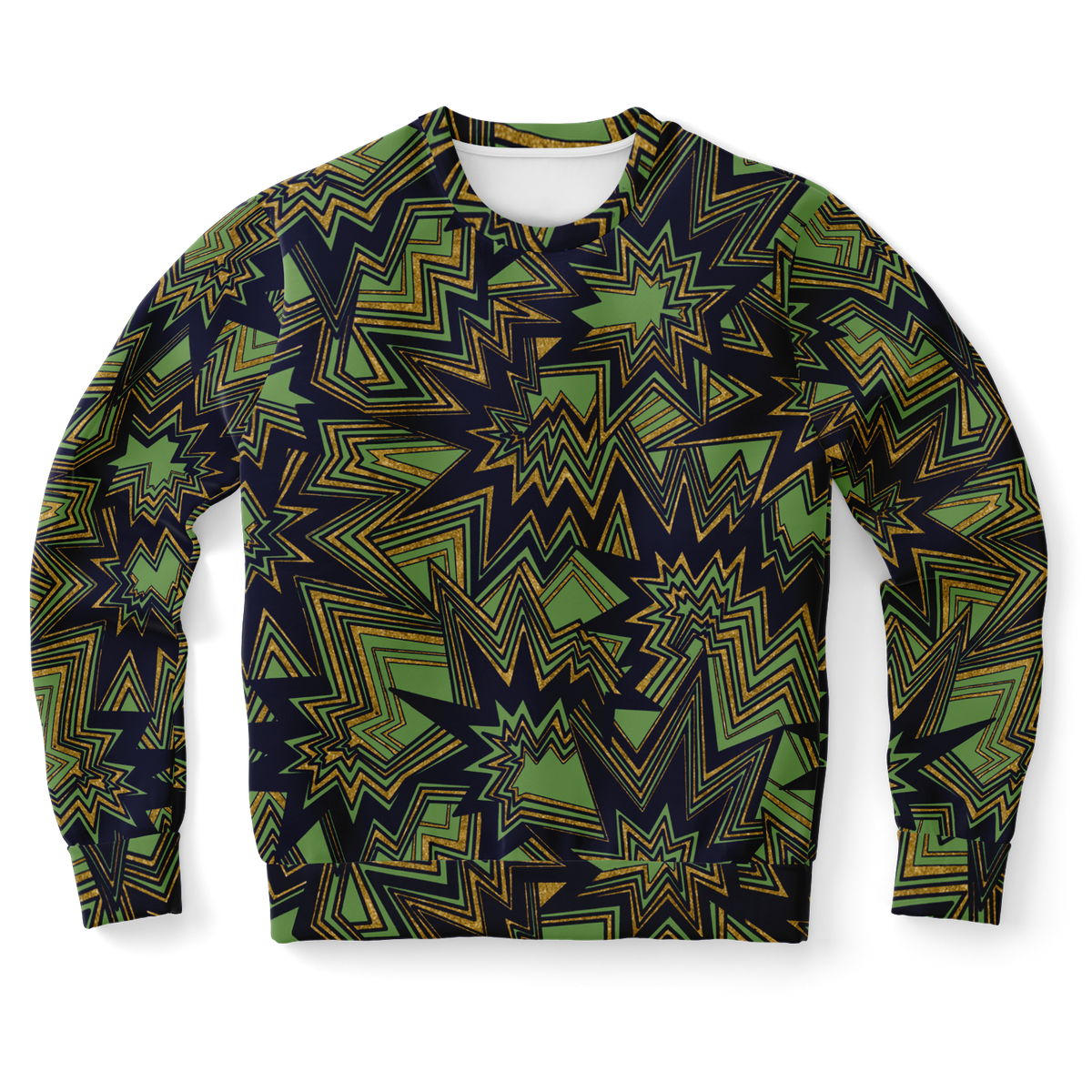 Bolt radiate green Fashion Sweatshirt - AOP - Choi Cheung