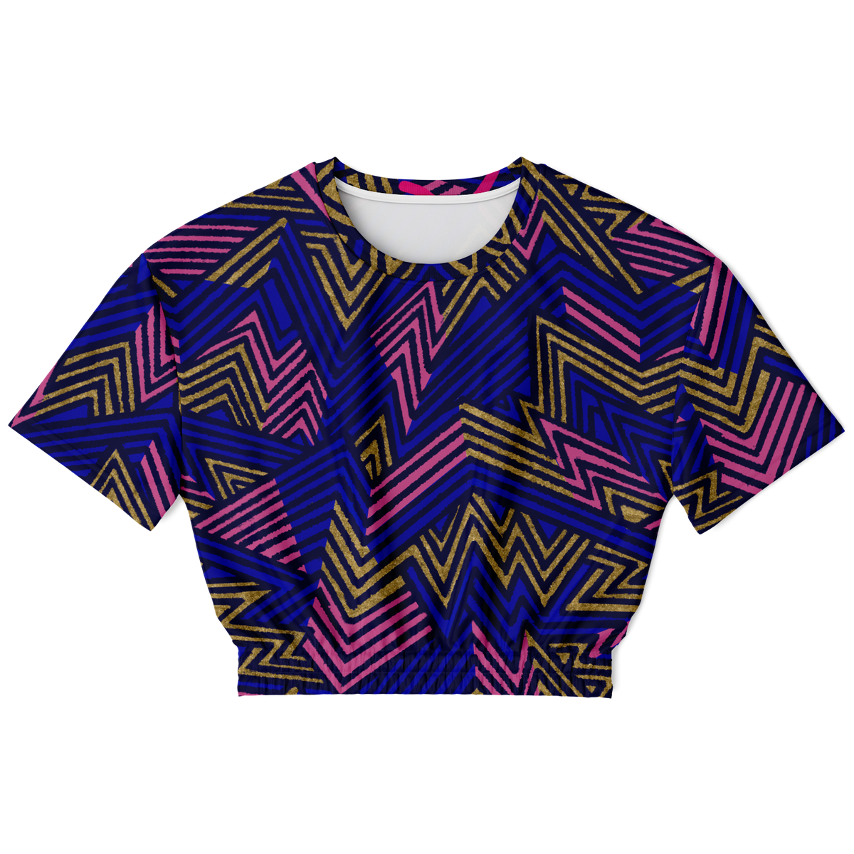 bolt BPcut out 75 Athletic Cropped Short Sleeve Sweatshirt - AOP - Choi Cheung
