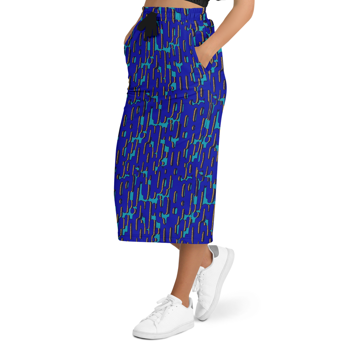 camo B Athletic Long Pocket Skirt - AOP - Choi Cheung