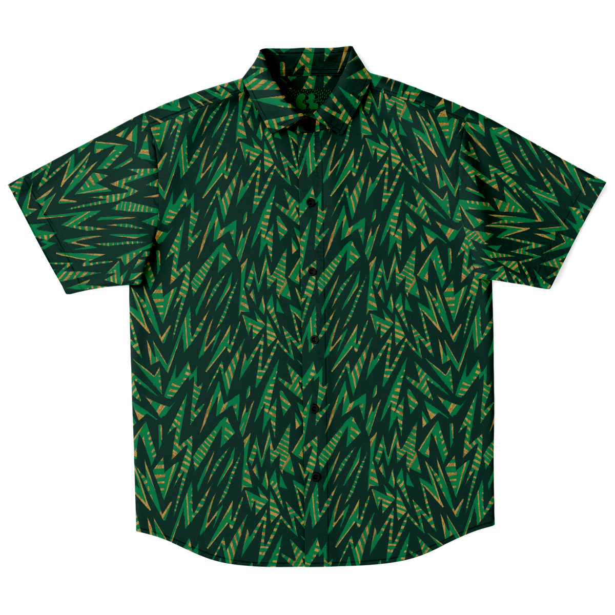 HVzig gr new 75 Short Sleeve Button Down Shirt - AOP - Choi Cheung