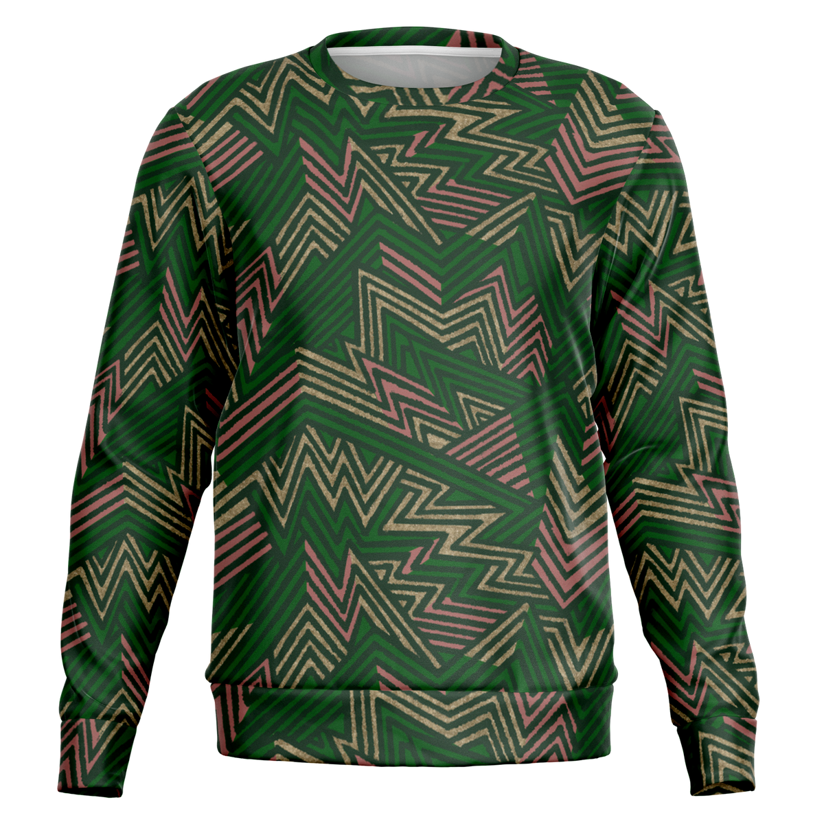 bolt GREEN CORAL cut  Fashion Sweatshirt - AOP - Choi Cheung