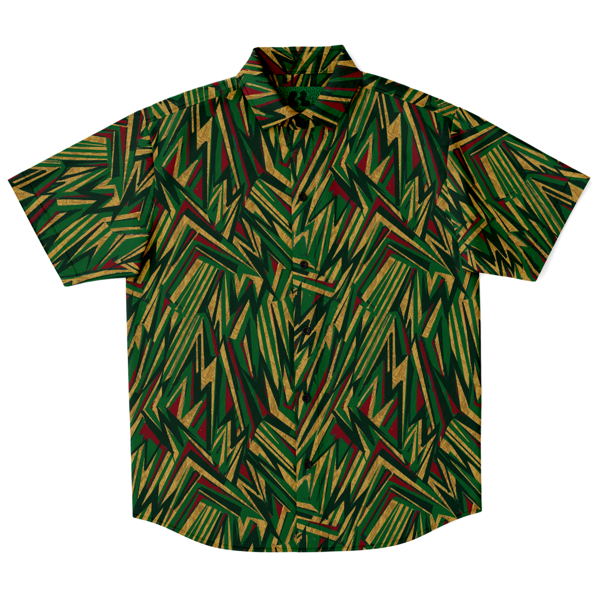 HV chaos GR Short Sleeve Button Down Shirt - AOP - Choi Cheung