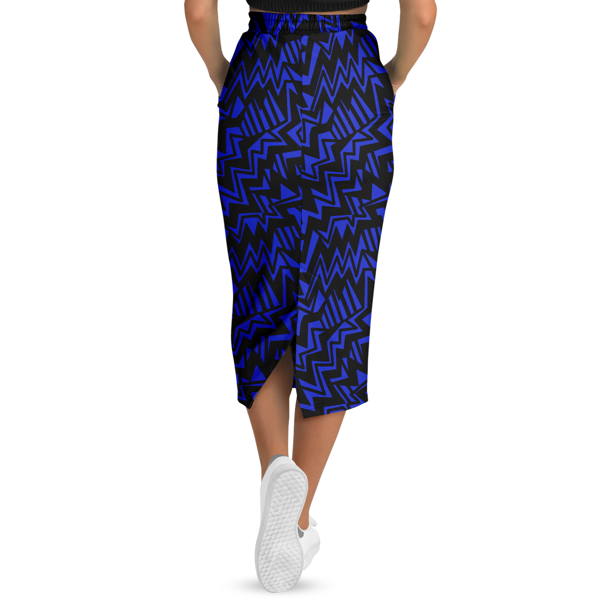 Bolt abstract BB 75 Athletic Long Pocket Skirt - AOP - Choi Cheung