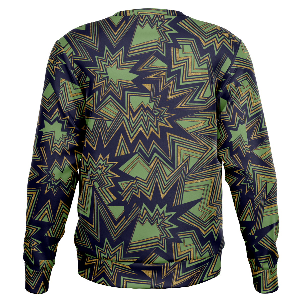 Bolt radiate green Fashion Sweatshirt - AOP - Choi Cheung