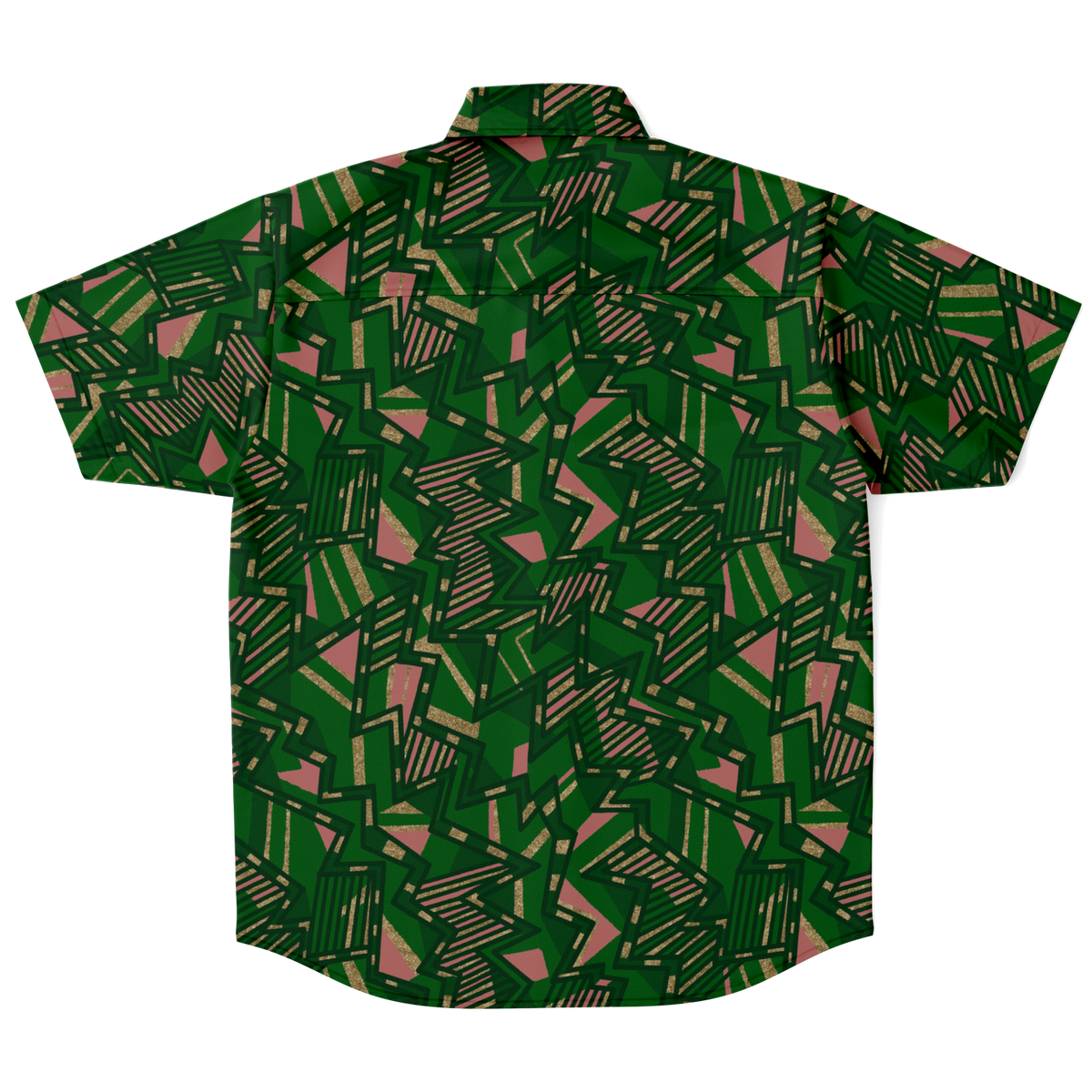 HV tribal blast G Short Sleeve Button Down Shirt - AOP - Choi Cheung
