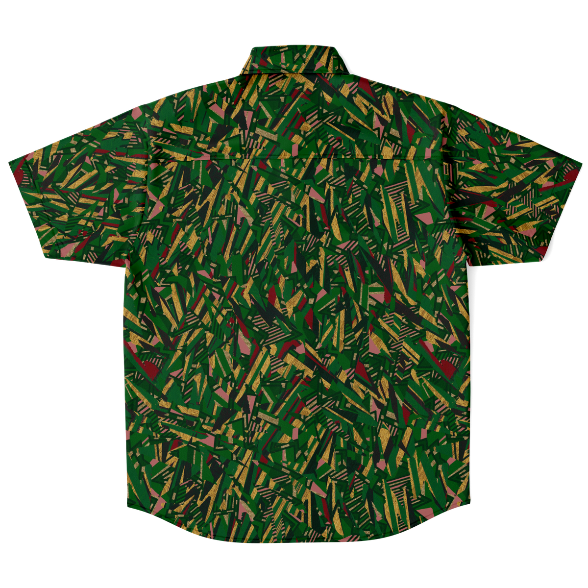 HV shape explosion remix chaos gr Short Sleeve Button Down Shirt - AOP - Choi Cheung