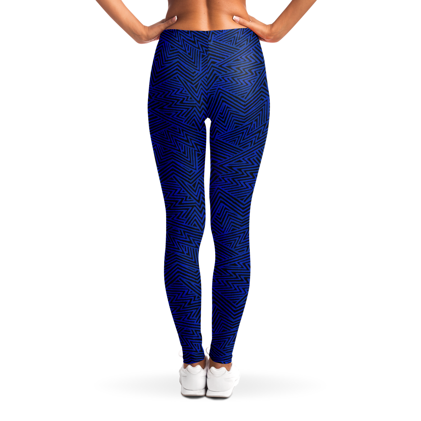 Lightning V2 BLK blue 50 Leggings - AOP