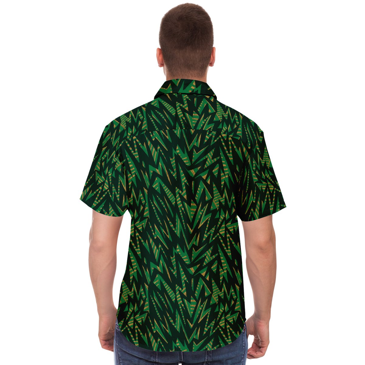 HVzig gr new 75 Short Sleeve Button Down Shirt - AOP - Choi Cheung