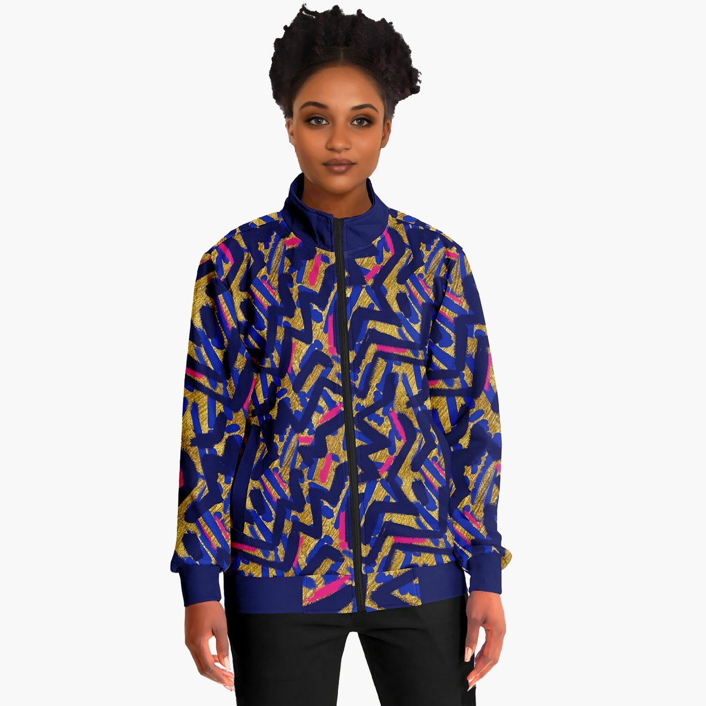 Track Jacket - Electric Dreams Geometric print
