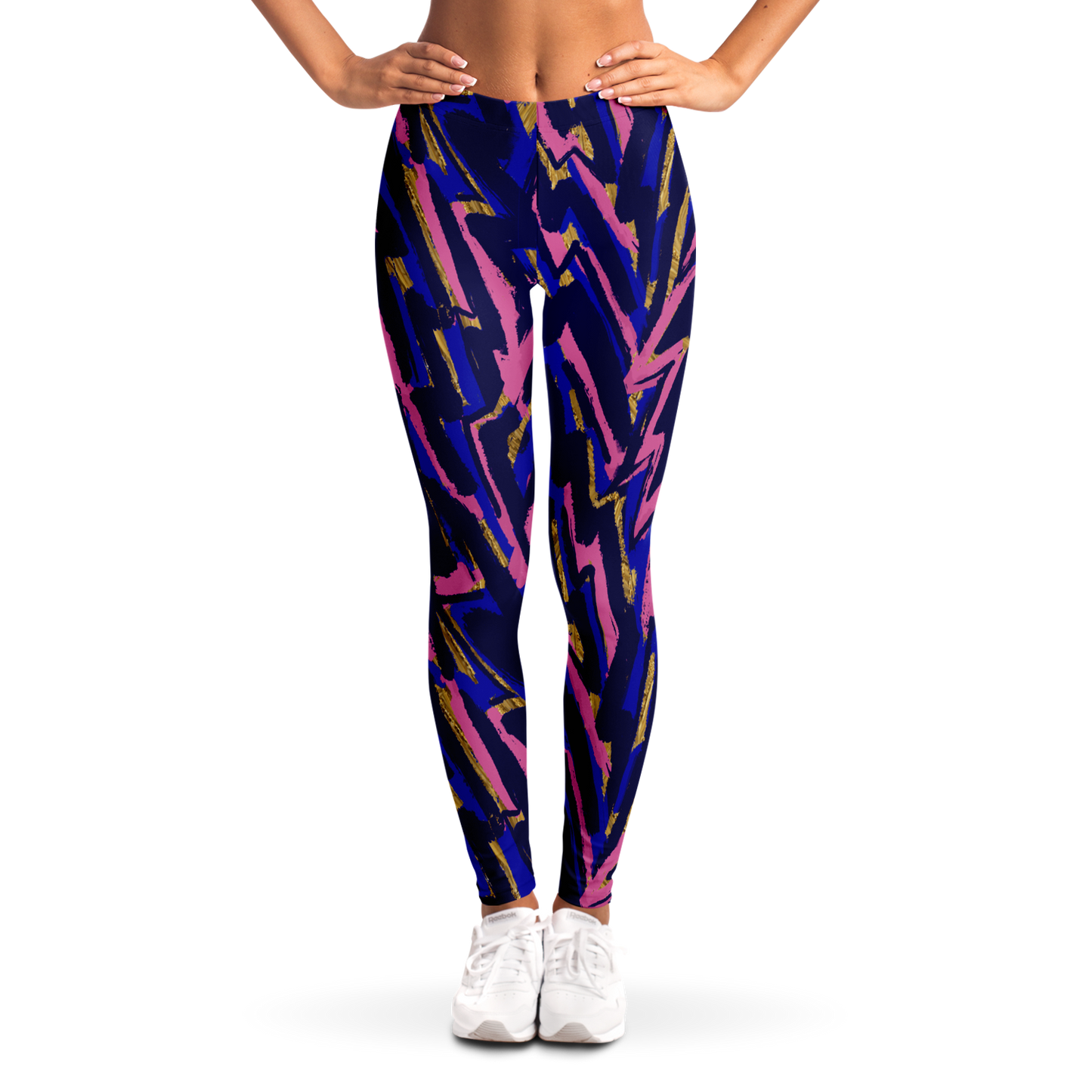 hV 11 + V2 blue Leggings - AOP