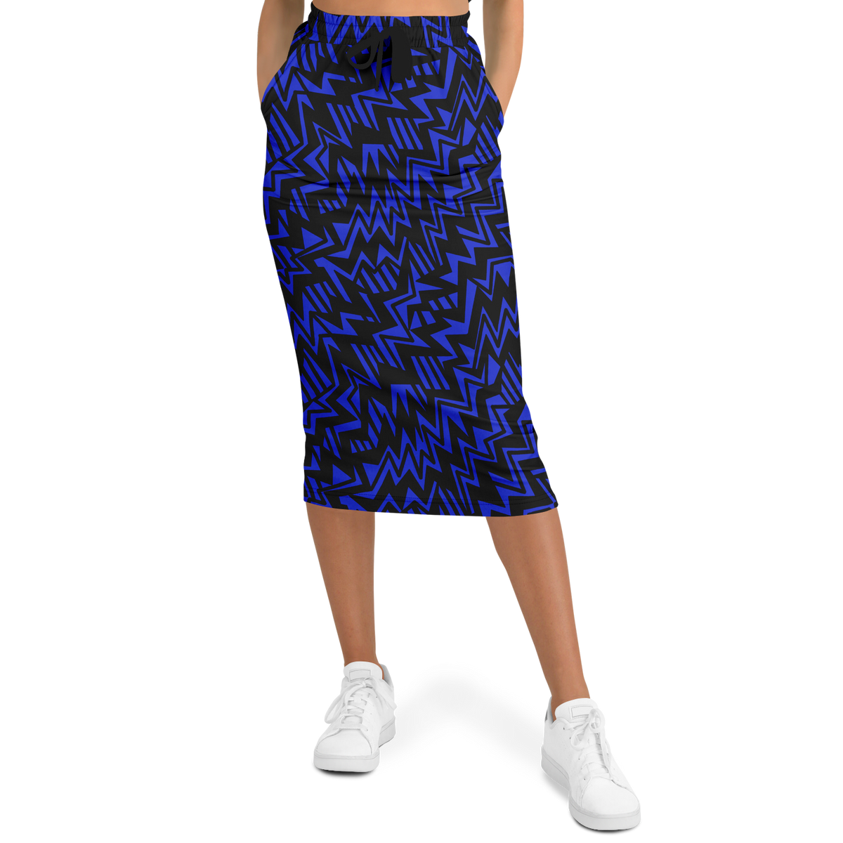 Bolt abstract BB 75 Athletic Long Pocket Skirt - AOP - Choi Cheung