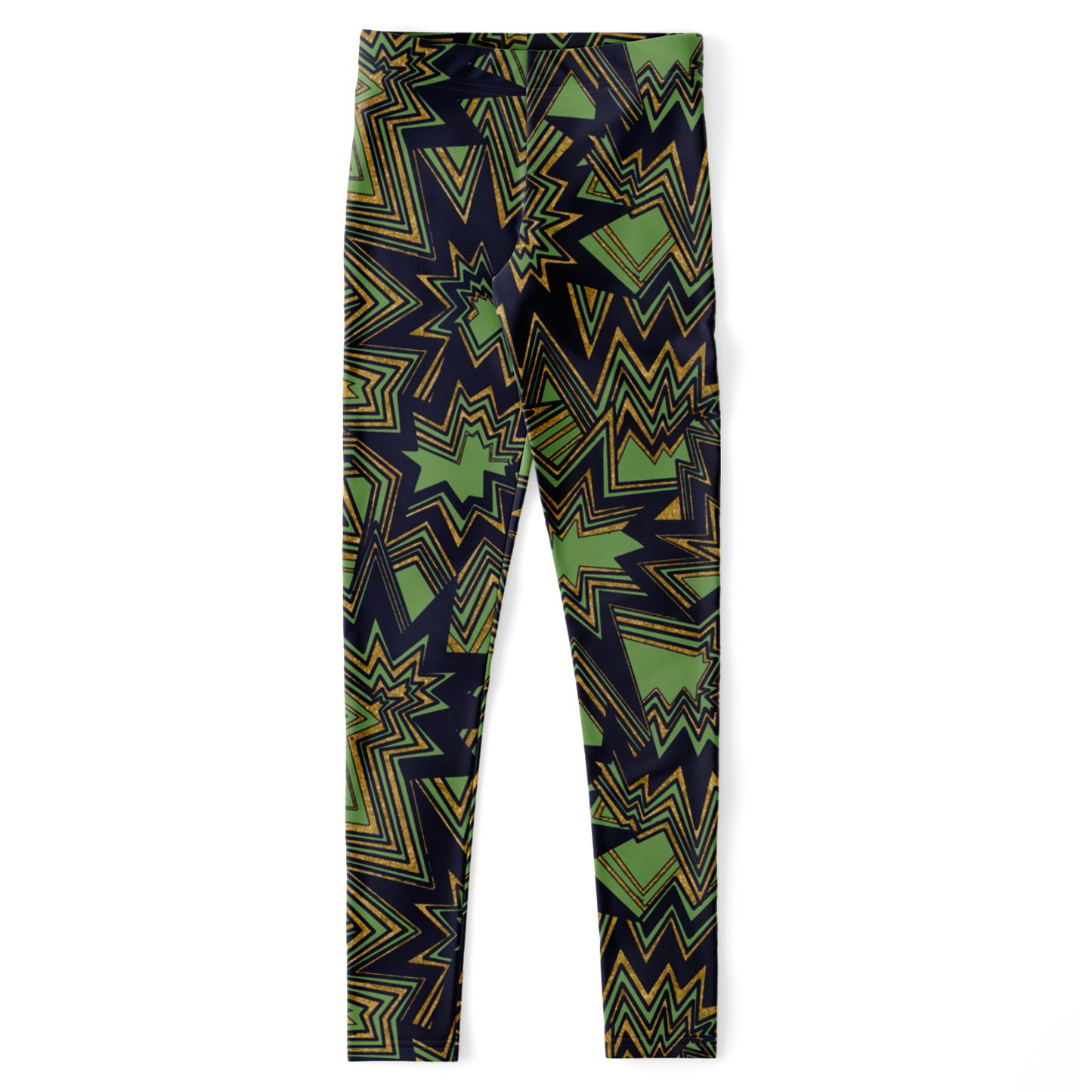Bolt radiate green Leggings - AOP
