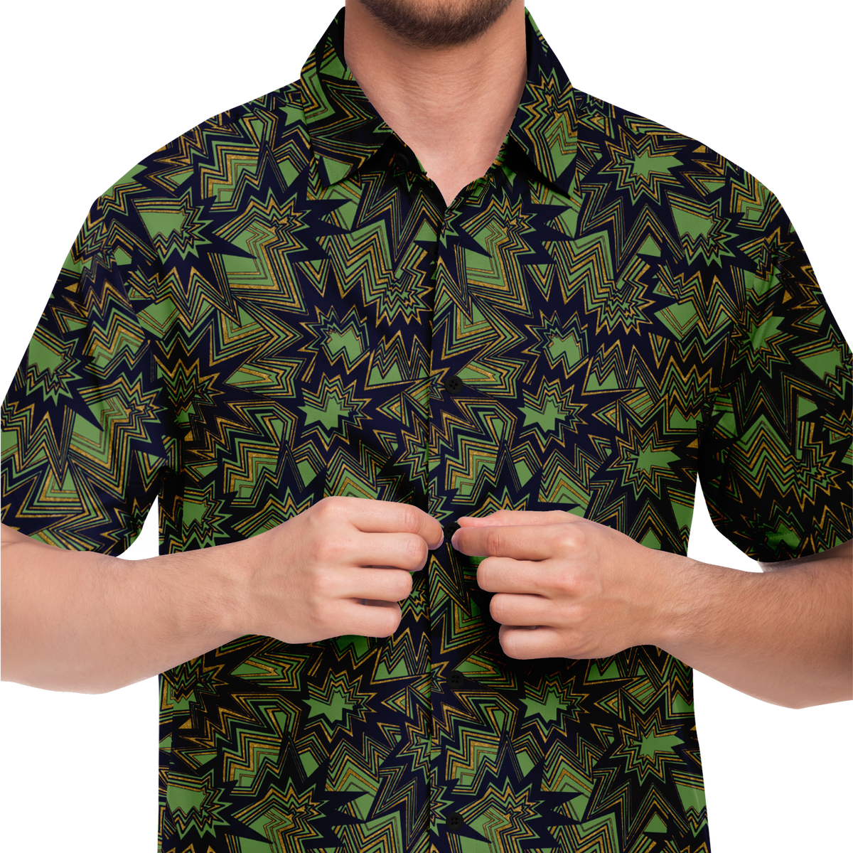 Bolt radiate G 50Short Sleeve Button Down Shirt - AOP - Choi Cheung