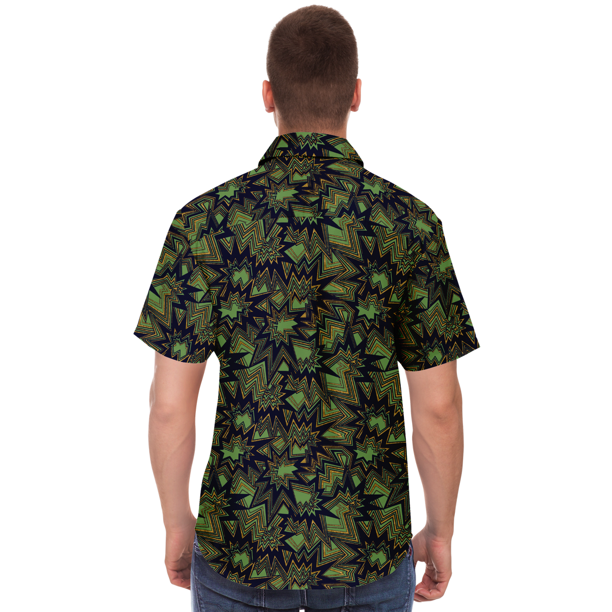 Bolt radiate G 50Short Sleeve Button Down Shirt - AOP - Choi Cheung