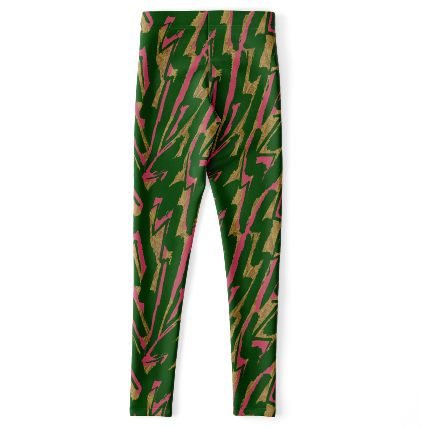 hV 11 Green Leggings - AOP