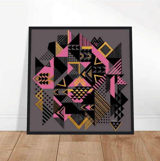 Chromati 2021  geometric fine art Giclée print - Framed - Choi Cheung