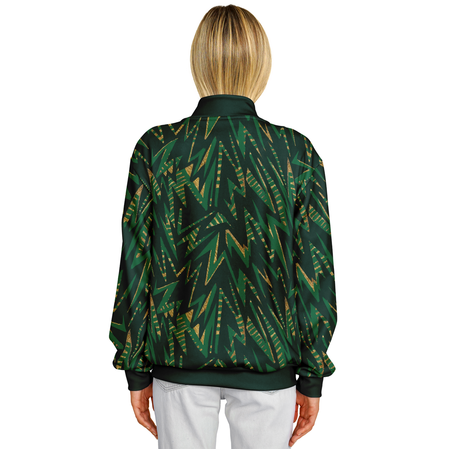 hv zig green Baseball Jacket - AOP